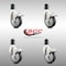 Service Caster 4 Inch 316SS Thermoplastic Rubber Swivel 1-1/2 Inch Stem Caster Set Lock Brake SCC-SS316TTLEX20S414-TPRB-112-4 - alternate 3